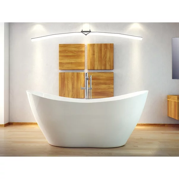 Cada freestanding Besco Viya 170x72 cm alb lucios [8]