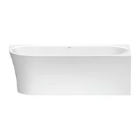 Cada freestanding Duravit DuraSenja 150x75 cm finisaj alb lipita de perete, BTW [6]