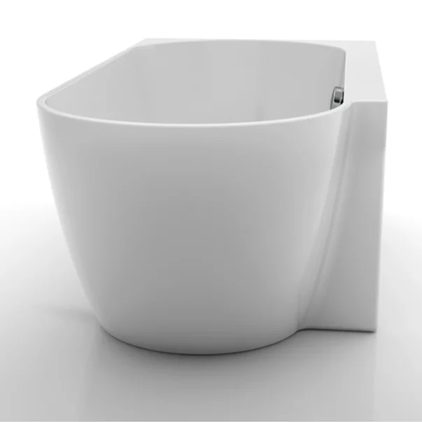 Cada freestanding Kreiner Ceylon 166x80 cm finisaj alb stanga lipita de perete, BTW [5]