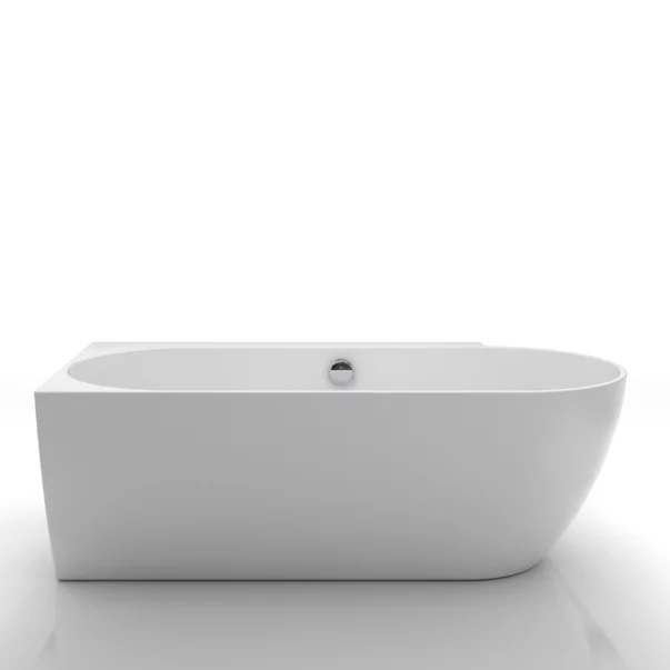 Cada freestanding Kreiner Ceylon 166x80 cm finisaj alb stanga lipita de perete, BTW [3]