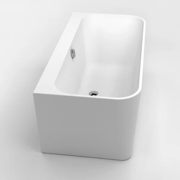 Cada freestanding Kreiner Maggie 160x75 cm finisaj alb lipita de perete, BTW [4]