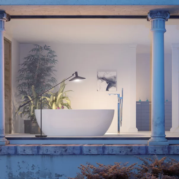 Cada freestanding Kreiner Marbella 169x80 cm finisaj alb [8]