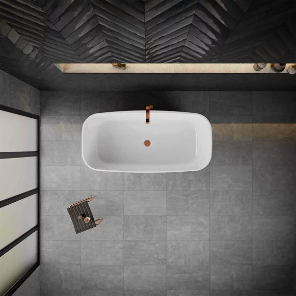 Cada freestanding Vayer Volans alb 151x72 cm fara preaplin [6]