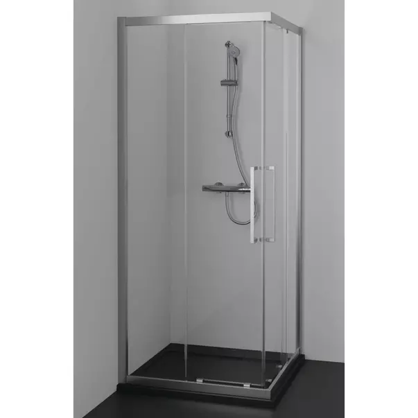 Cadita de dus patrata Ideal Standard i.life Ultra Flat S negru intens 90x90 cm [5]