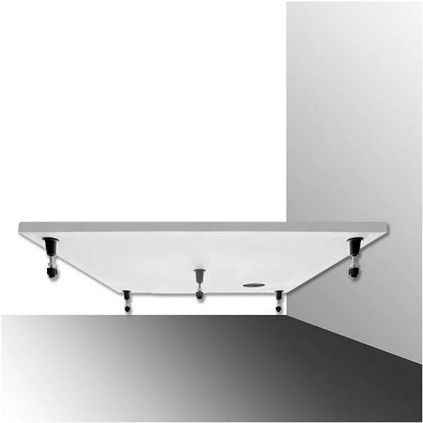 Cadita dus subtire din compozit semirotunda Roth Dream-M 80x80 [4]