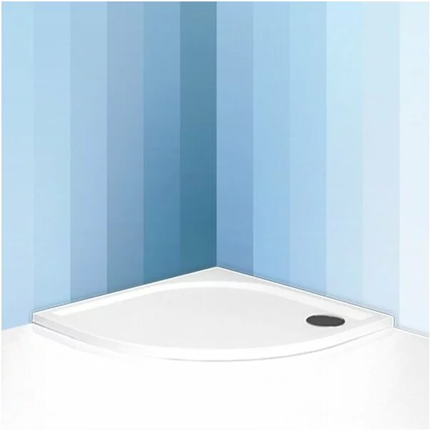 Cadita dus subtire din compozit semirotunda Roth Dream-M 80x80 [2]