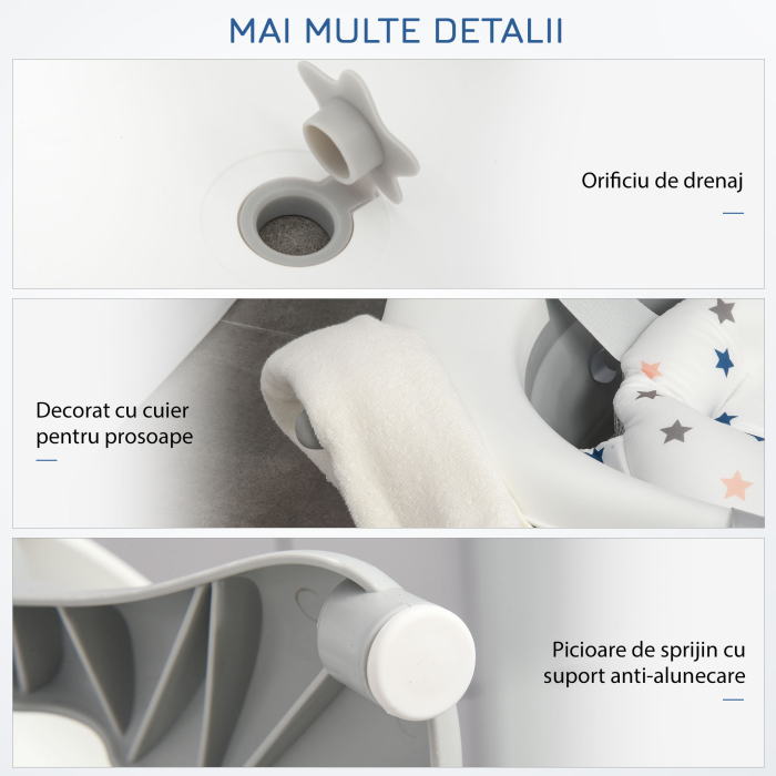  Cadita Pliabila Bebelusi - Cu Perna & Indicator Temperatura [7]