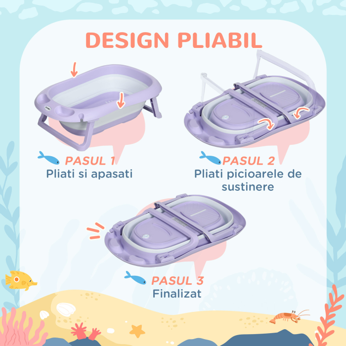  Cadita Pliabila cu Perna - Pentru Bebelusi [4]