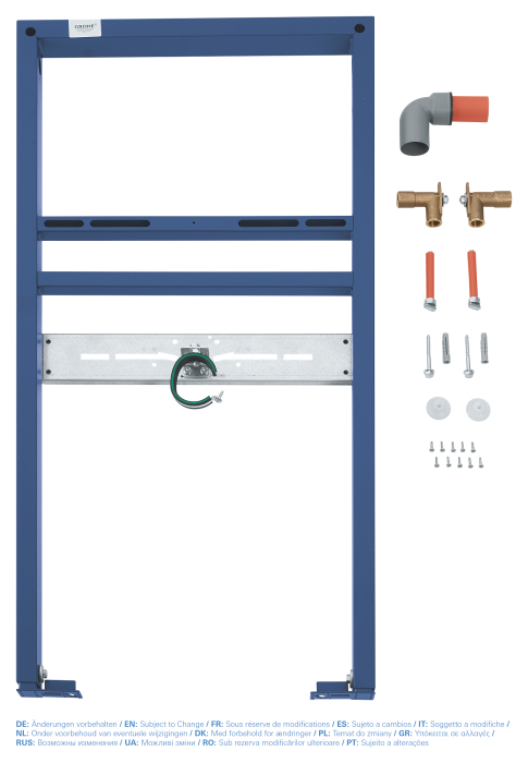 Cadru lavoar Grohe 38554001, suspendat Rapid SL, tip montare incastrat, tip instalare in perete, tip alimentare 1/2 [2]