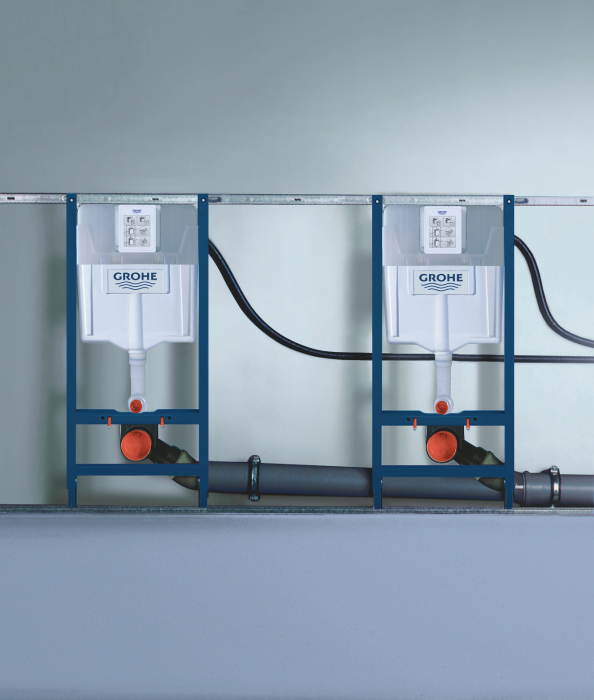 Cadru WC 2in1 Grohe 38971000, 1130 mm, 500 mm, 90, 110 mm, 480 mm, 2 moduri spalare, incastrat, suport perete [7]