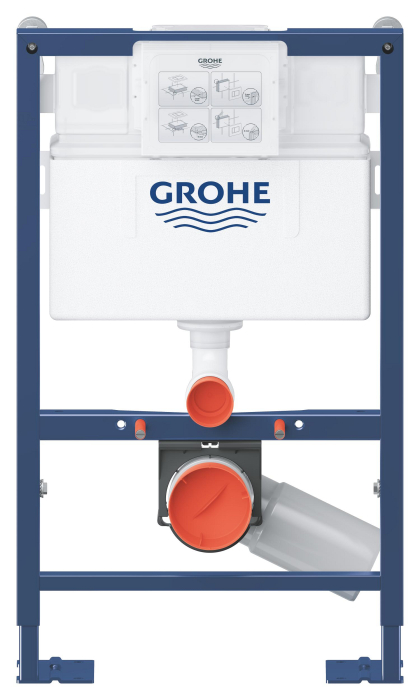 Cadru WC Grohe 38587000, 820 mm, 500 mm, 90, 110 mm, 480 mm, 2 moduri spalare, incastrat, uscata, otel [2]