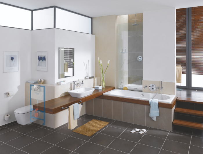 Cadru WC Rapid SL Grohe 38525001, 985 mm, 500 mm, 90, 110 mm, 480 mm, 2 moduri spalare, incastrat, otel [5]