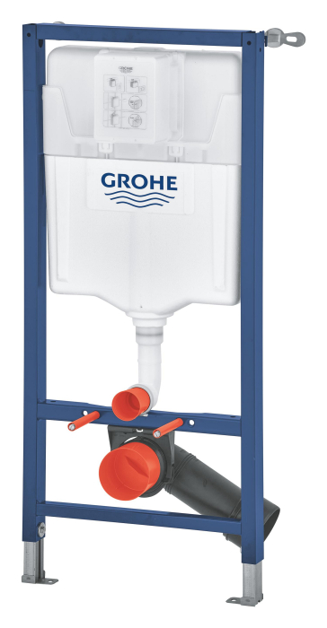 Cadru WC suspendat Grohe 38848000, 1135 mm, 500 mm, 90, 110 mm, 2 moduri spalare, incastrat, uscata, otel [3]