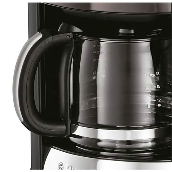 Cafetiera cu filtru Russell Hobbs 26160-56 Matte Black, 12 cesti, timer programabil 24h, mentinere cald, display LCD, Negru Mat [3]