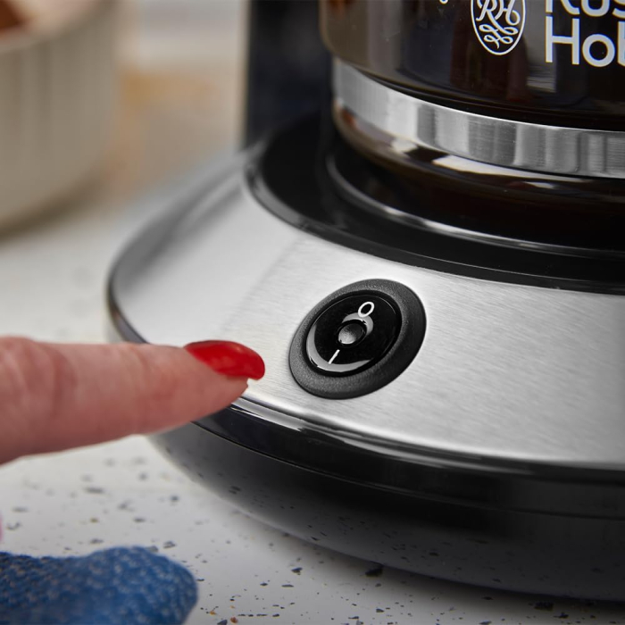 Cafetiera cu filtru Russell Hobbs 26780-56 Bronte, 1.25L, WhirlTech, pause & pour, mentinere cald 40 min, Negru Mat [4]