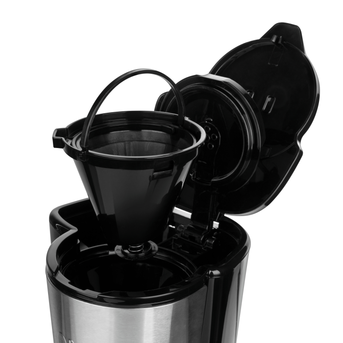 Cafetiera Russell Hobbs Compact Home, 1.25L, filtru permanent, plita mentinere cald, design compact, alb [4]