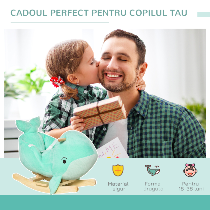  Cal Balansoar Plus Bej 77 cm cu Sunete si Centura Siguranta [4]