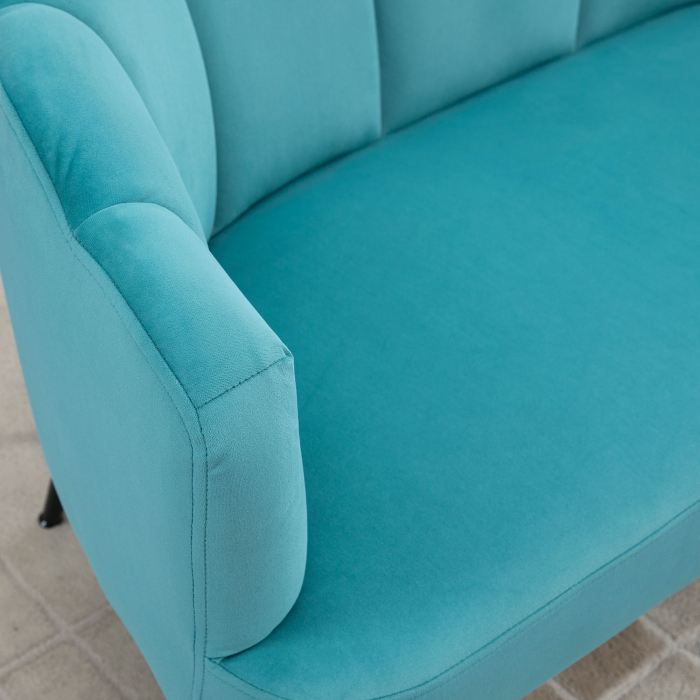  Canapea Catifea Verde 132 cm - Tapitata, Moderna & Compacta [7]