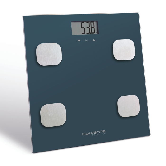 Cantar de baie Rowenta Body Up BR2520V0, 150 kg, gradatii la 100 g, analiza corporala, 8 profile, sticla, negru [4]