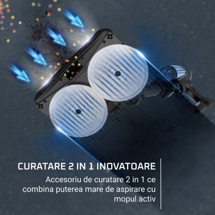 Cap de aspirare activ 2 in 1 Rowenta ZR009C00 pentru aspirare si spalare activa cu apa, compatibil cu aspiratorul Rowenta X-Force 12.60 NEO si 13.60, seriile RH9LCxx, RH9ADxx, RH9A7xx [5]