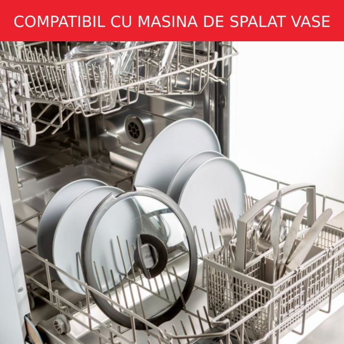 Capac de sticla Tefal Ingenio L9846253, 18 cm, compatibil cu oalele & tigaile Ingenio [5]