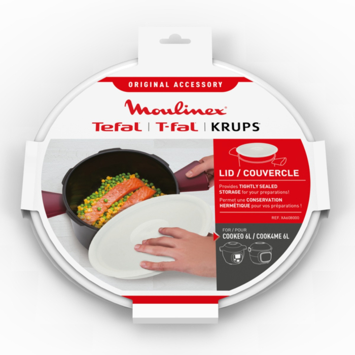 Capac pentru depozitare Tefal XA608000, compatibil cu vasul de gatit al multicooker-ului Tefal Cook4me, seriile CY85xx, CY91xx, CY94xx si CY96xx, in [2]