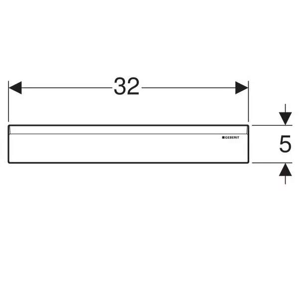 Capac pentru rigola de perete Geberit crom lucios [2]