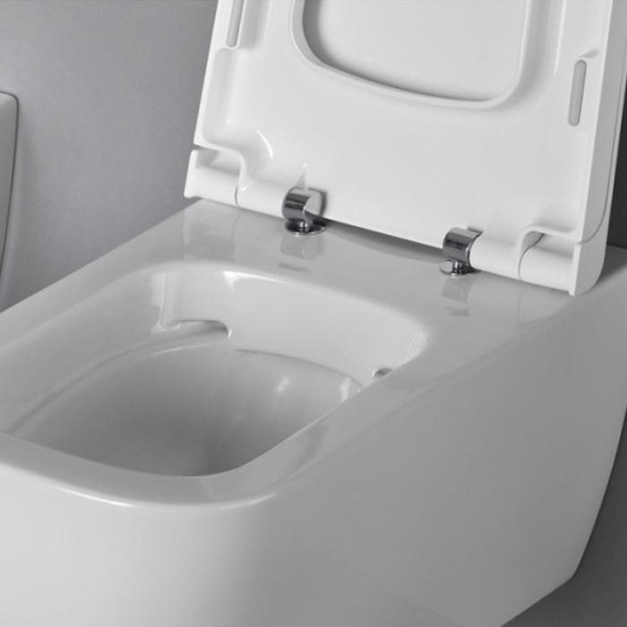 Capac vas WC Hatria, Next, soft close, alb [3]