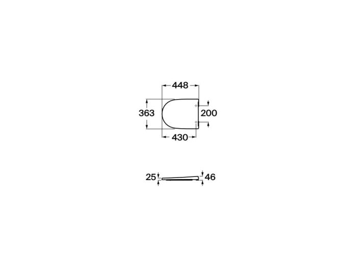 Capac WC A801E12001, Ona, pentru wc, capac softclose, eliberare rapida, suprafata antibacteriana, alb [2]