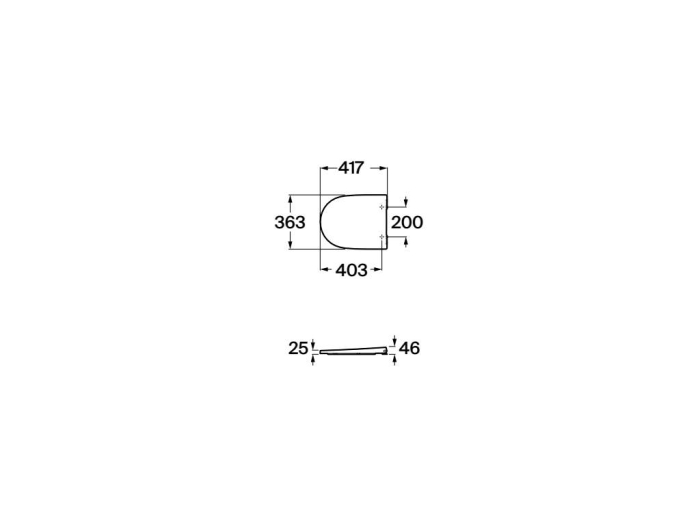 Capac WC A801E22001, Ona, pentru wc, capac softclose, eliberare rapida, suprafata antibacteriana, alb [2]