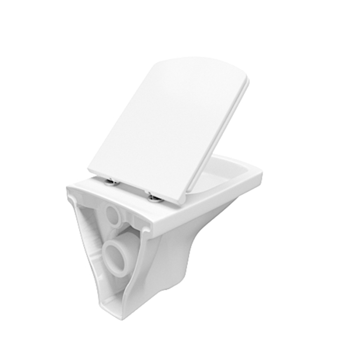 Capac WC Cersanit, Easy, cu Soft-Close si Easy Off,alb [5]