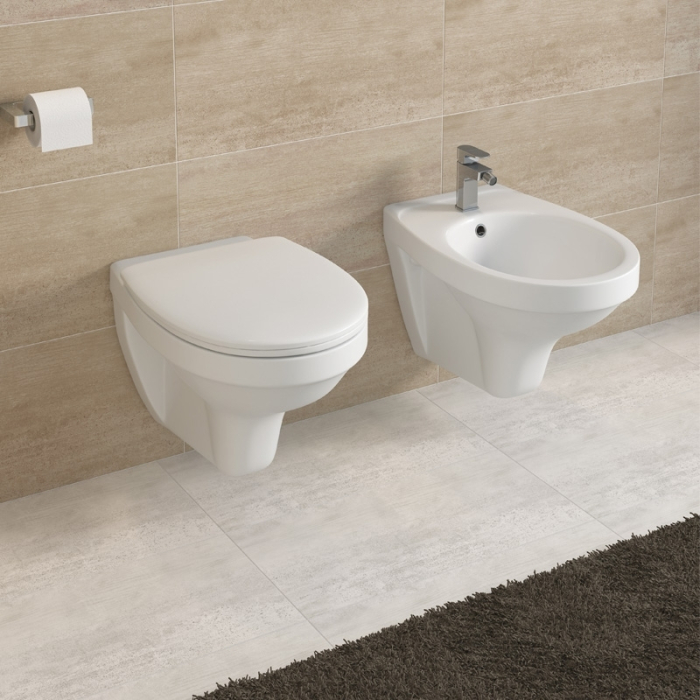 Capac WC Cersanit, Terra, din polipropilena, alb [4]