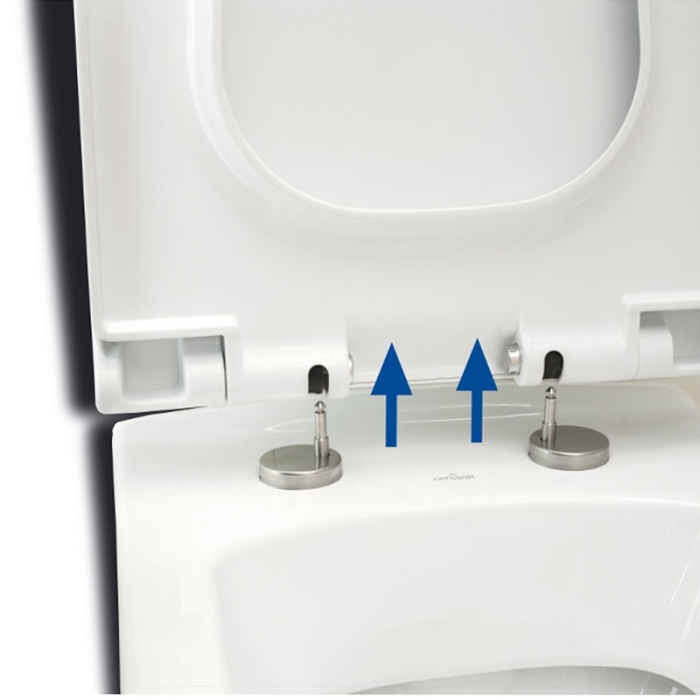 Capac WC Cersanit, Terra, slim, duroplast cu Soft-Close si Easy Off [4]