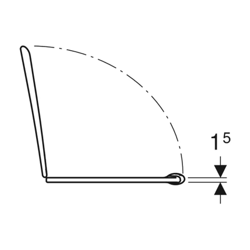 Capac WC copii Geberit Bambini, duroplast, alb, 573360000 [4]