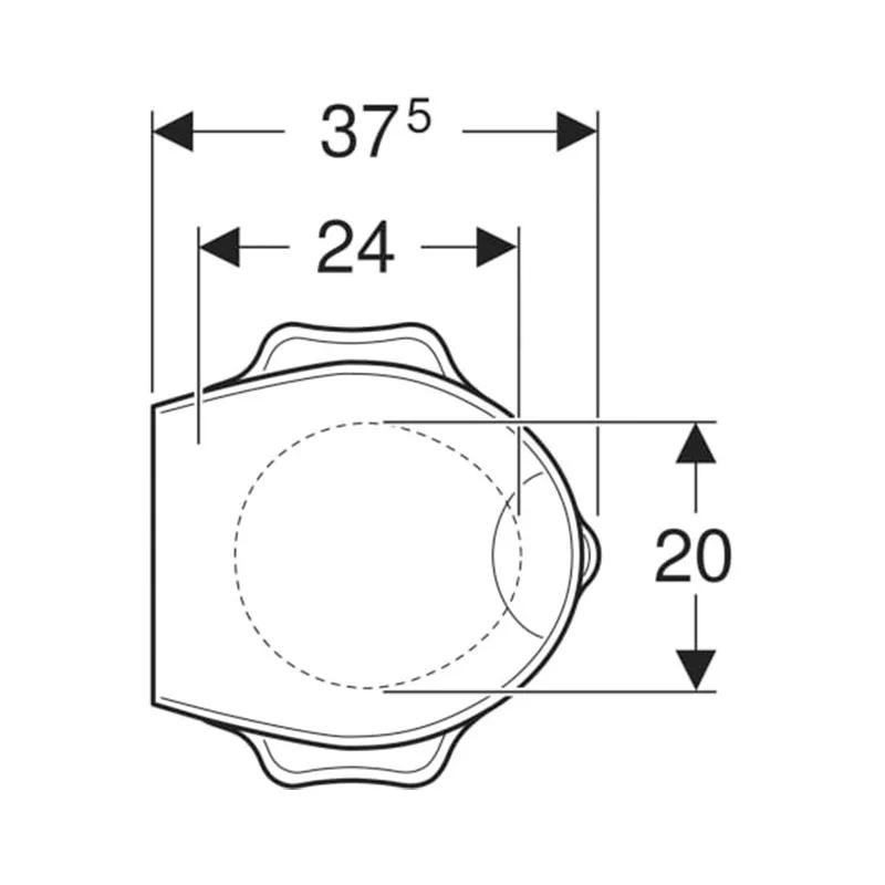 Capac WC copii Geberit Bambini, duroplast, alb, 573360000 [2]