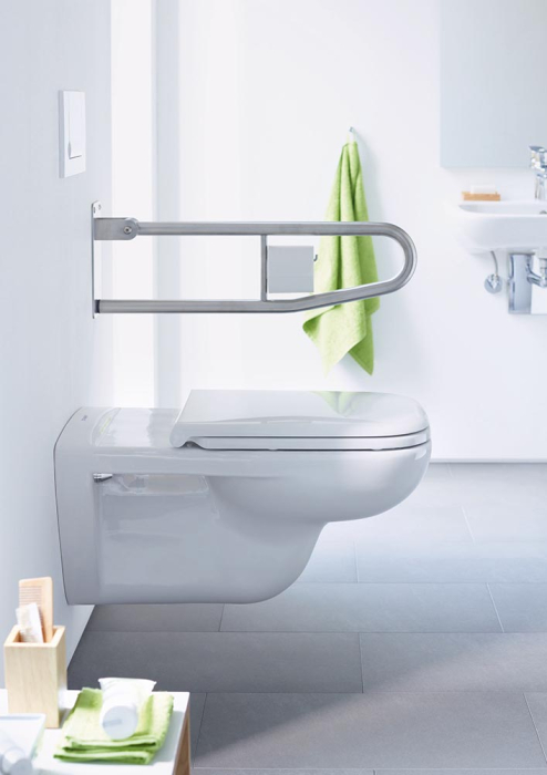 Capac WC Duravit 0060310000, D-Code, pentru wc, eliberare rapida, suprafata antibacteriana, suprafata antiaderent, alb [3]
