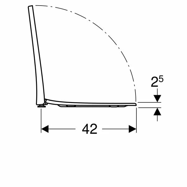 Capac wc Geberit Acanto inchidere lenta balamale Quick Release [4]