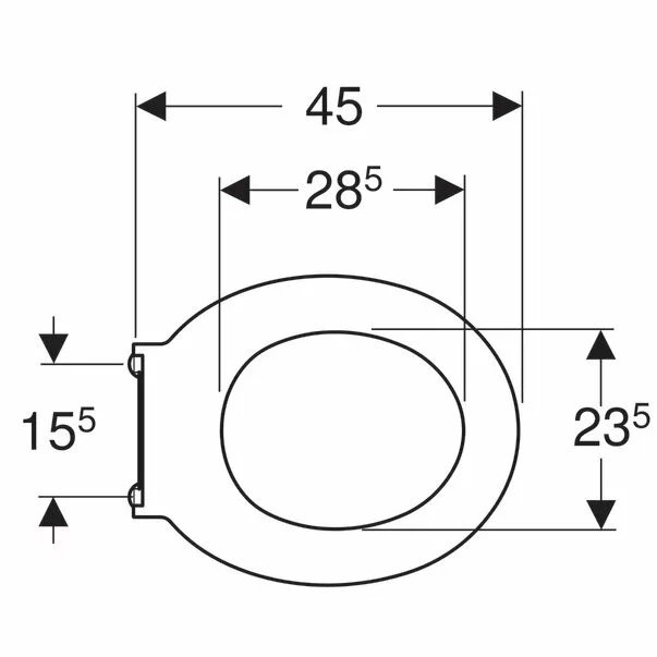Capac wc Geberit Selnova Comfort fixare de sus cu acces liber alb [3]