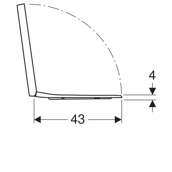 Capac wc Geberit Selnova Square cu inchidere normala [3]