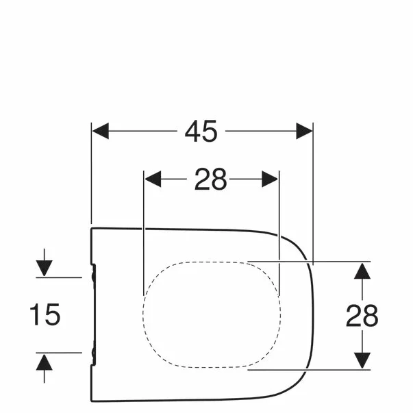 Capac wc Geberit Smyle Square slim inchidere lenta [3]