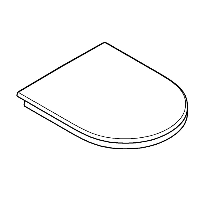 Capac WC Grohe 102500SH00, 450 mm, 365 mm, 1 functii speciale, capac softclose, oval, duroplast, Alb [16]