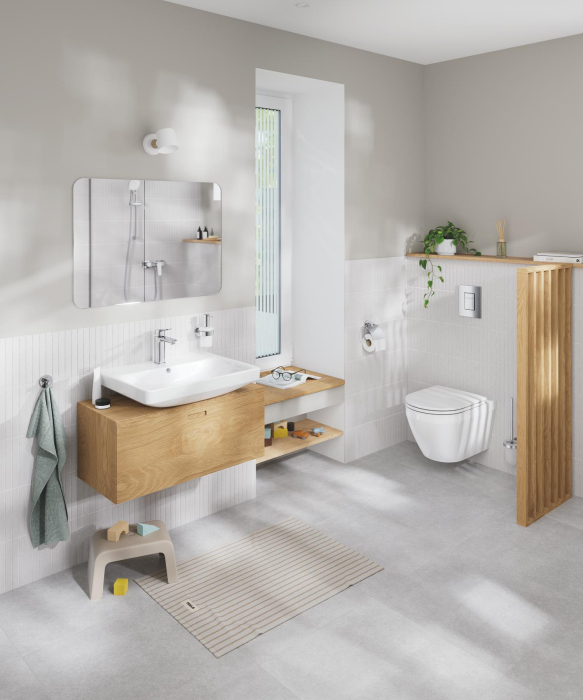 Capac WC Grohe 102500SH00, 450 mm, 365 mm, 1 functii speciale, capac softclose, oval, duroplast, Alb [9]