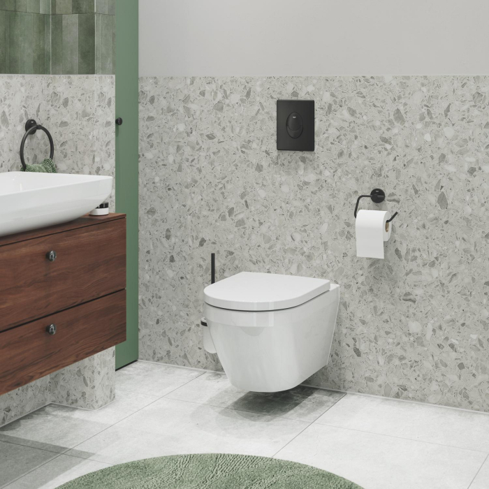 Capac WC Grohe 102501SH00, Euro Ceramic, SoftClose, alb [2]