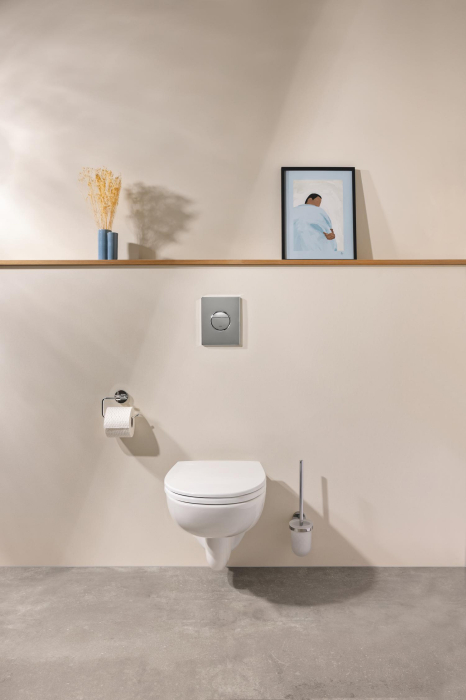 Capac WC Grohe 112947SH00, Bau Ceramic, Slim, datasare rapida, alb [9]