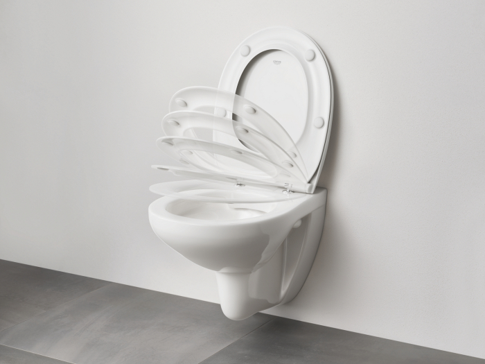 Capac WC Grohe 39898000, 449 mm, 364 mm, 1 functii speciale, capac softclose, suprafata antiaderent, Alb [9]