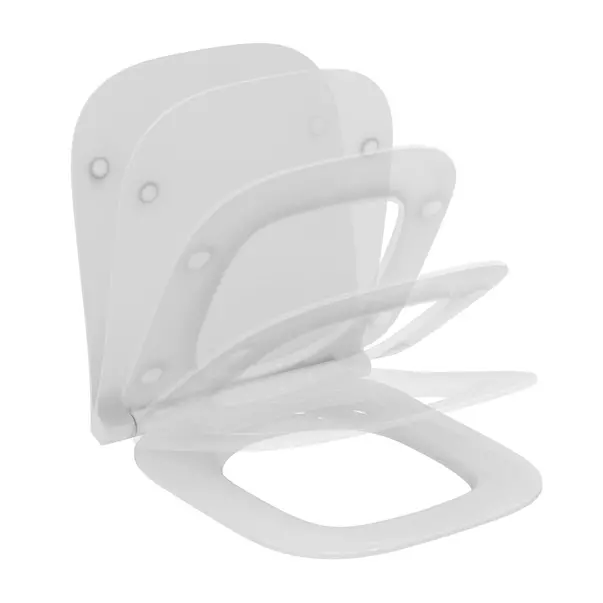 Capac WC Ideal Standard i.life S slim softclose alb lucios [5]