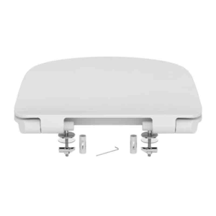 Capac Wc Ideal Standard, Tesi slim, cu balamale metalice, alb [6]