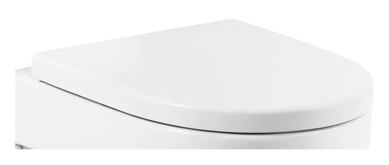 Capac WC Roca A8012A200B, 447 mm, 367 mm, 1 functii speciale, capac softclose, oval, duroplast, eliberare rapida, Alb [10]