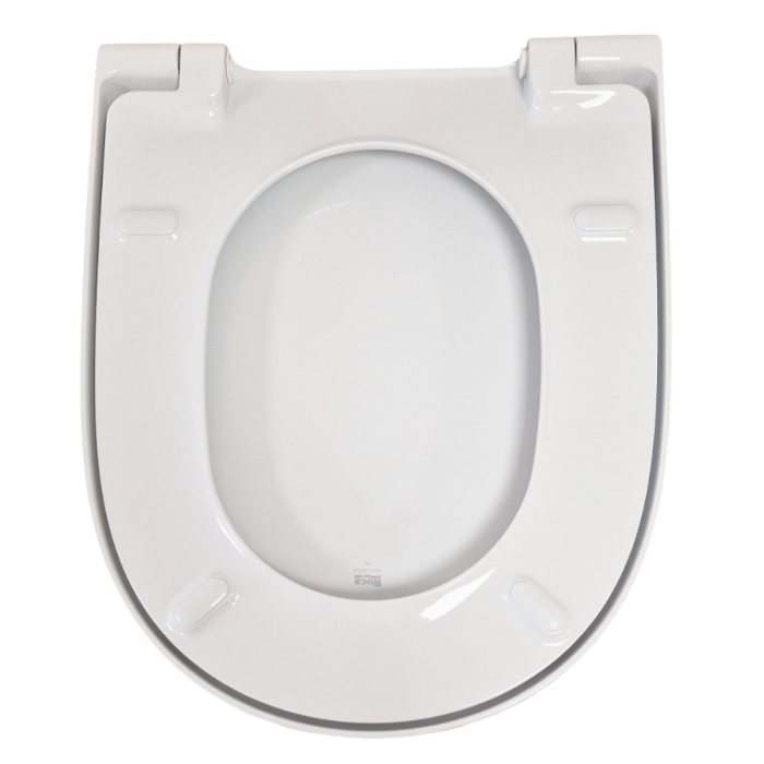 Capac WC Roca A8012A200B, 447 mm, 367 mm, 1 functii speciale, capac softclose, oval, duroplast, eliberare rapida, Alb [7]