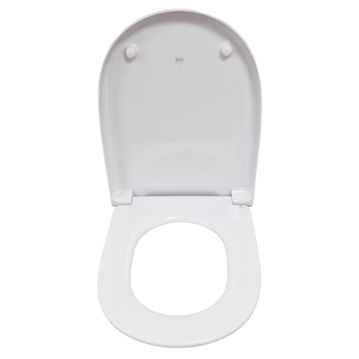 Capac WC Roca A8012A200B, 447 mm, 367 mm, 1 functii speciale, capac softclose, oval, duroplast, eliberare rapida, Alb [5]